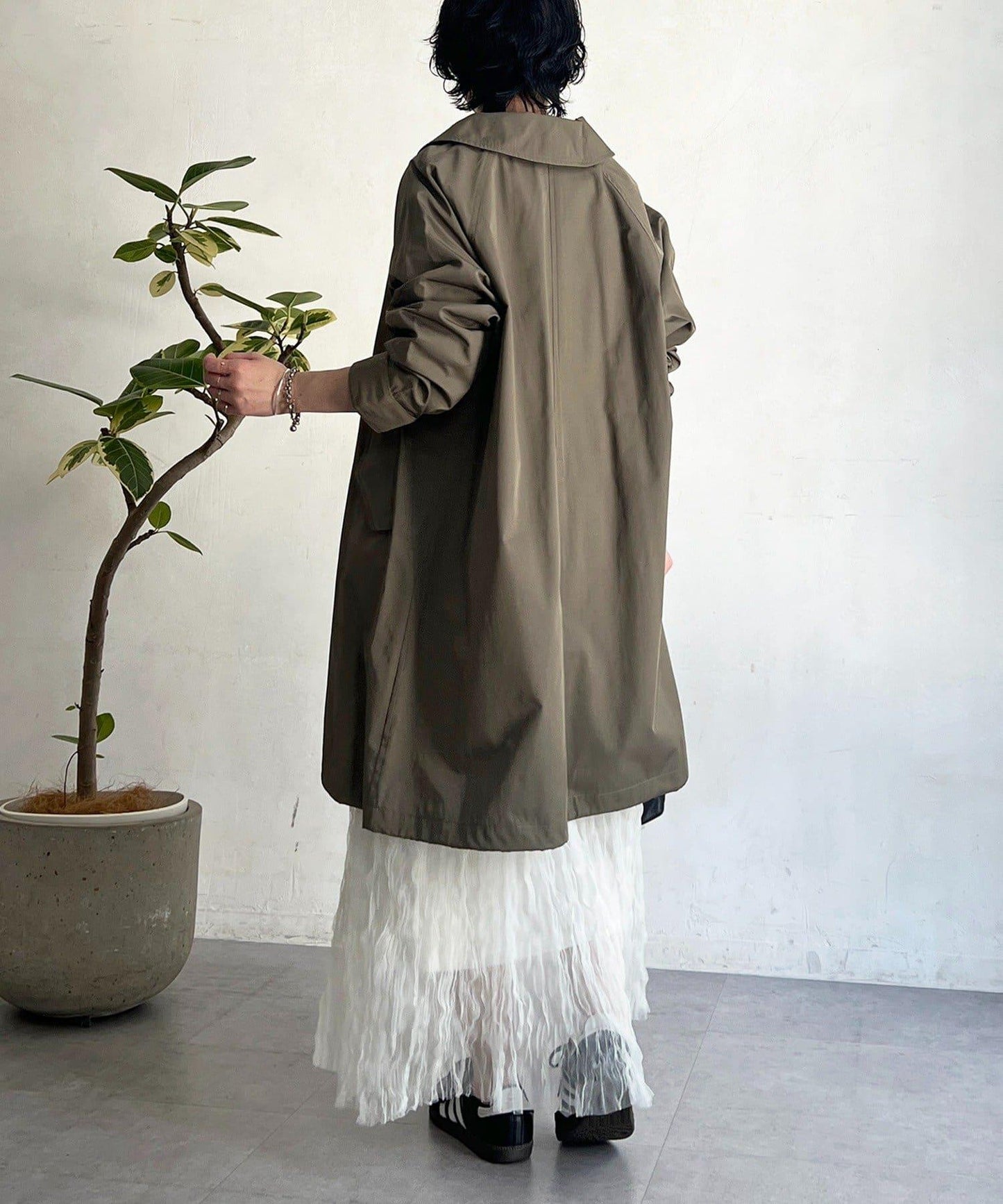 多方式穿著 翻領 大衣