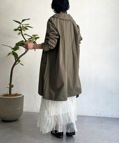 多方式穿著 翻領 大衣