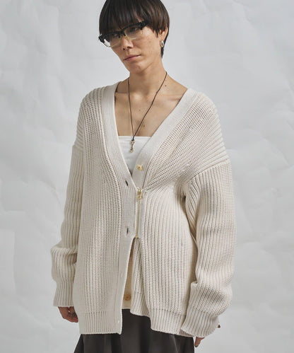 GEMINI 片畔紋針織開衫