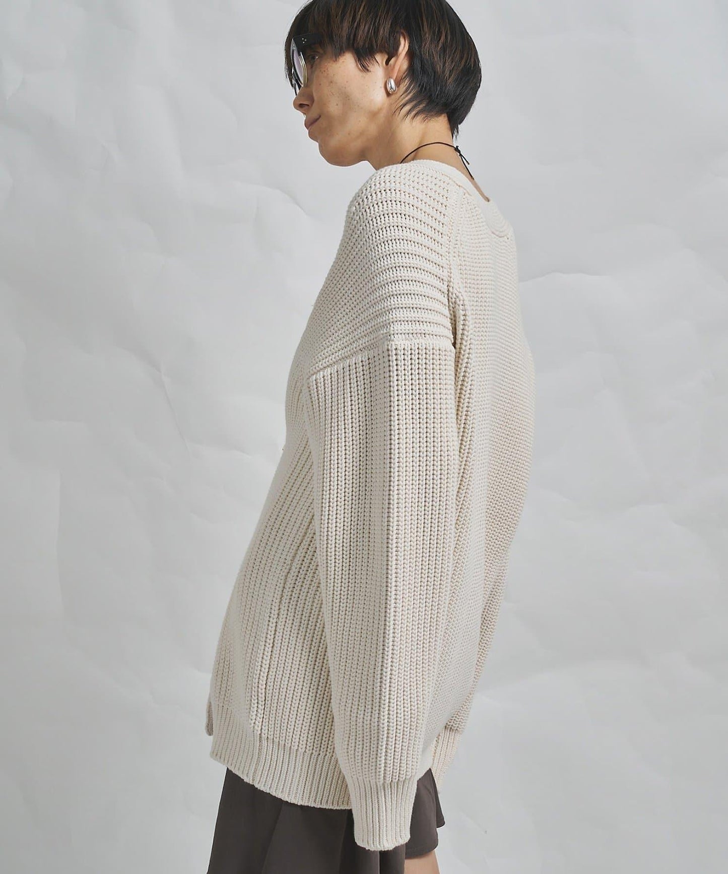 GEMINI 片畔紋針織開衫