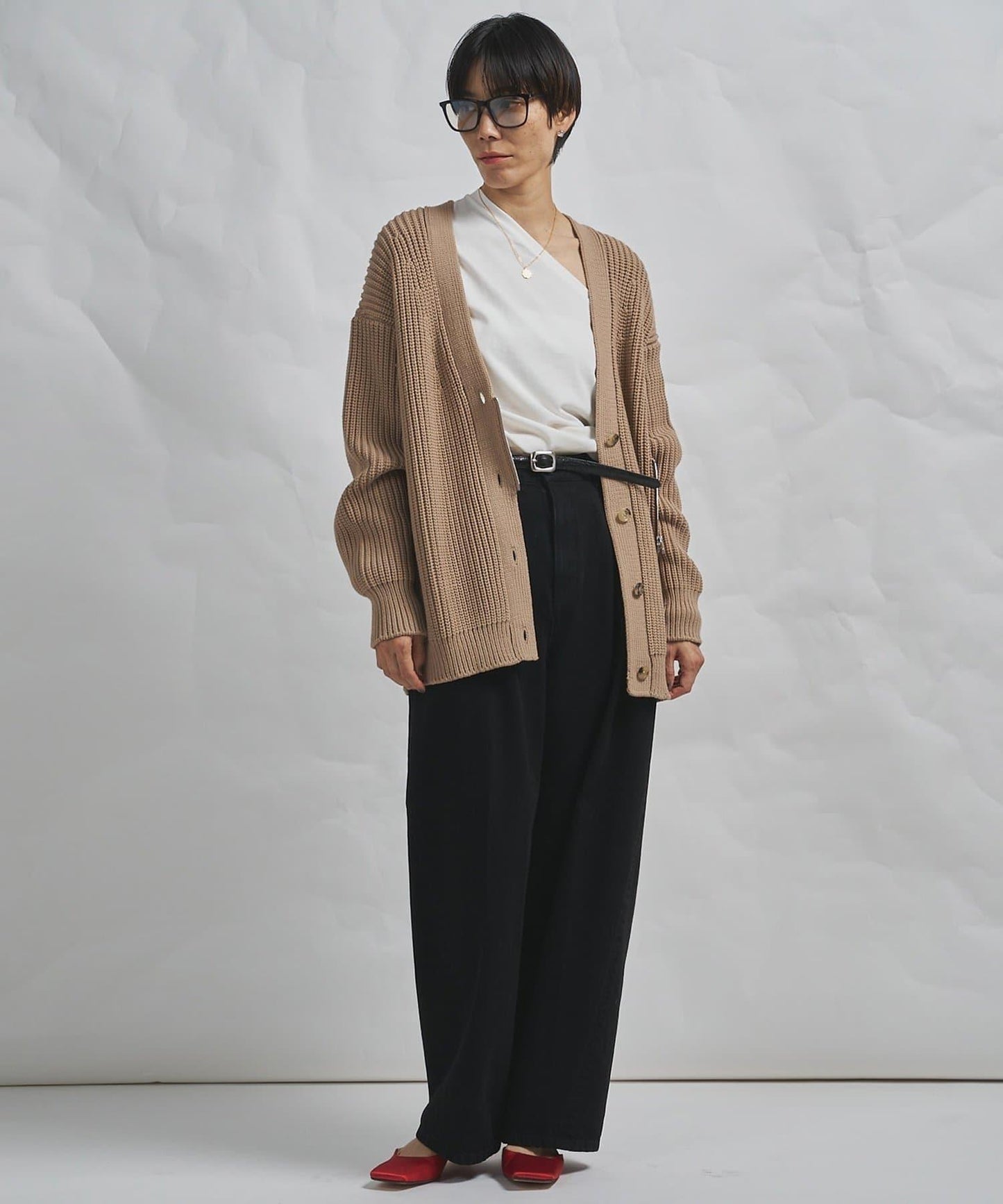 GEMINI 片畔紋針織開衫