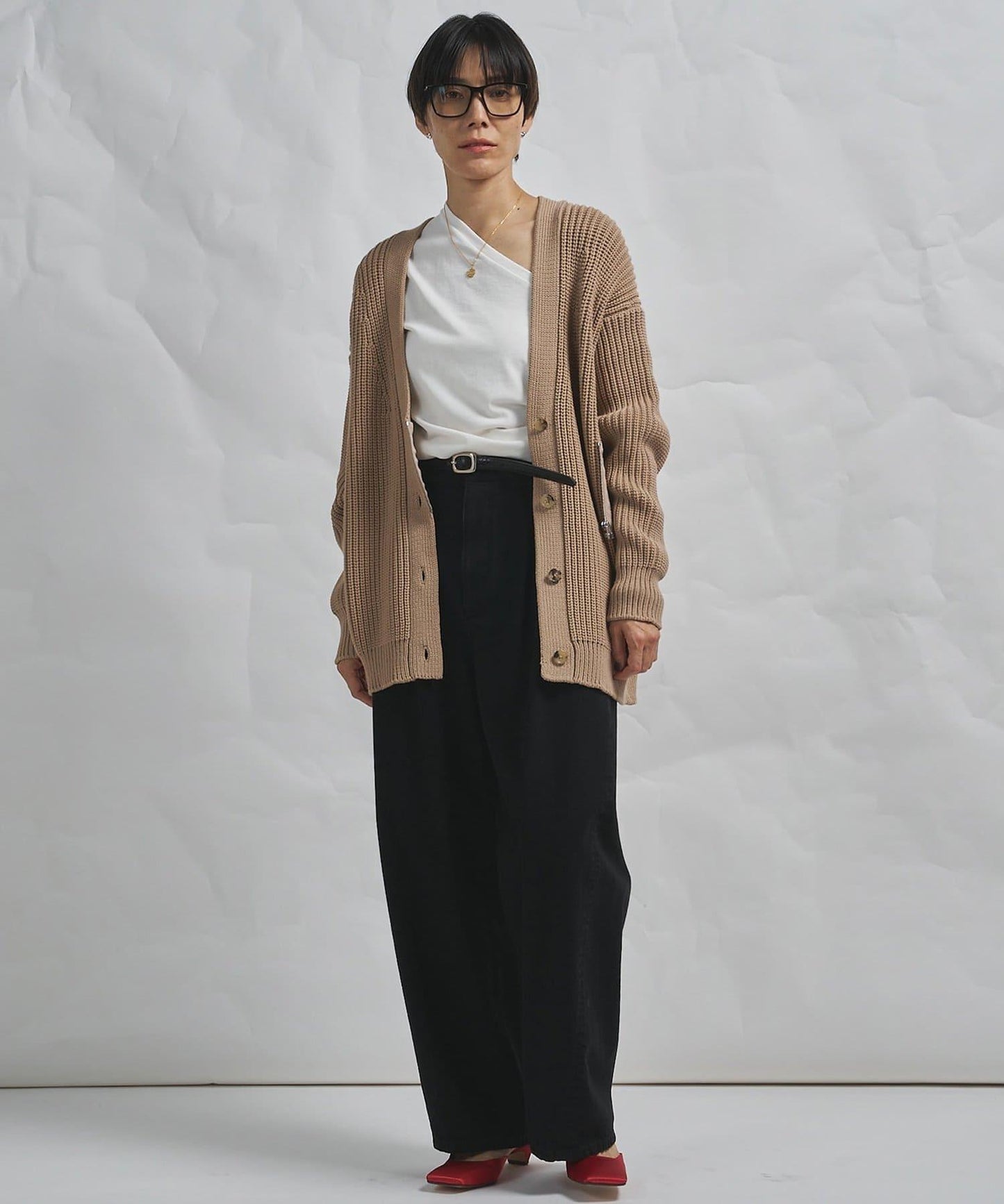 GEMINI 片畔紋針織開衫