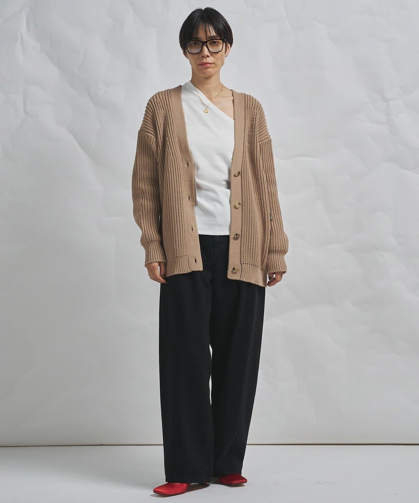 GEMINI 片畔紋針織開衫