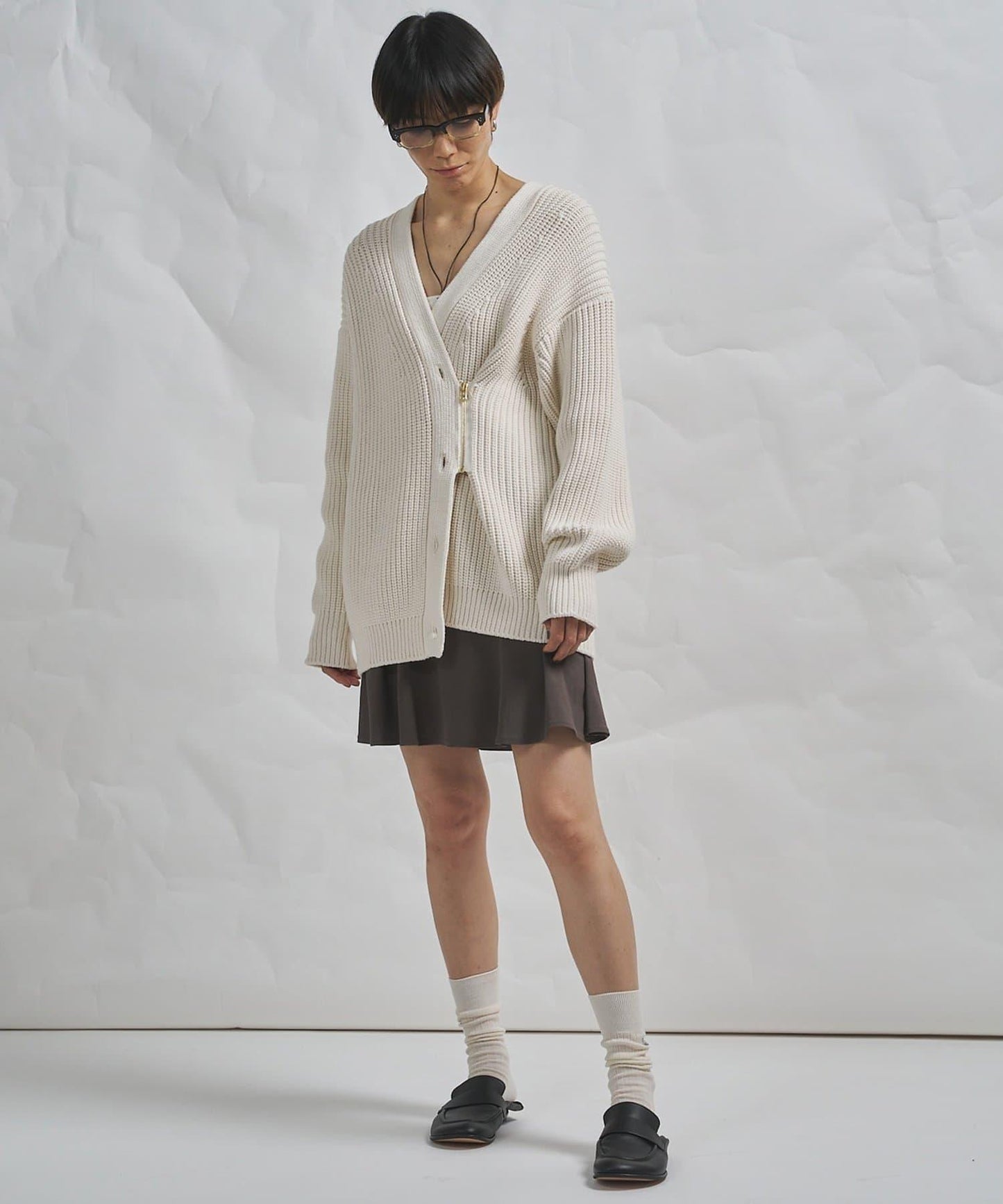 GEMINI 片畔紋針織開衫