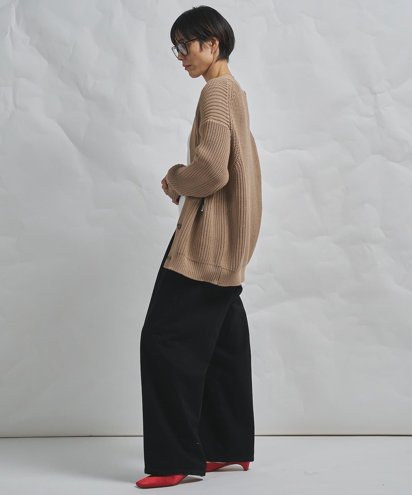 GEMINI 片畔紋針織開衫