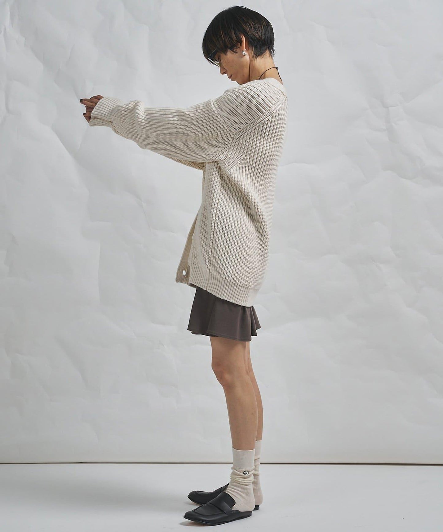 GEMINI 片畔紋針織開衫