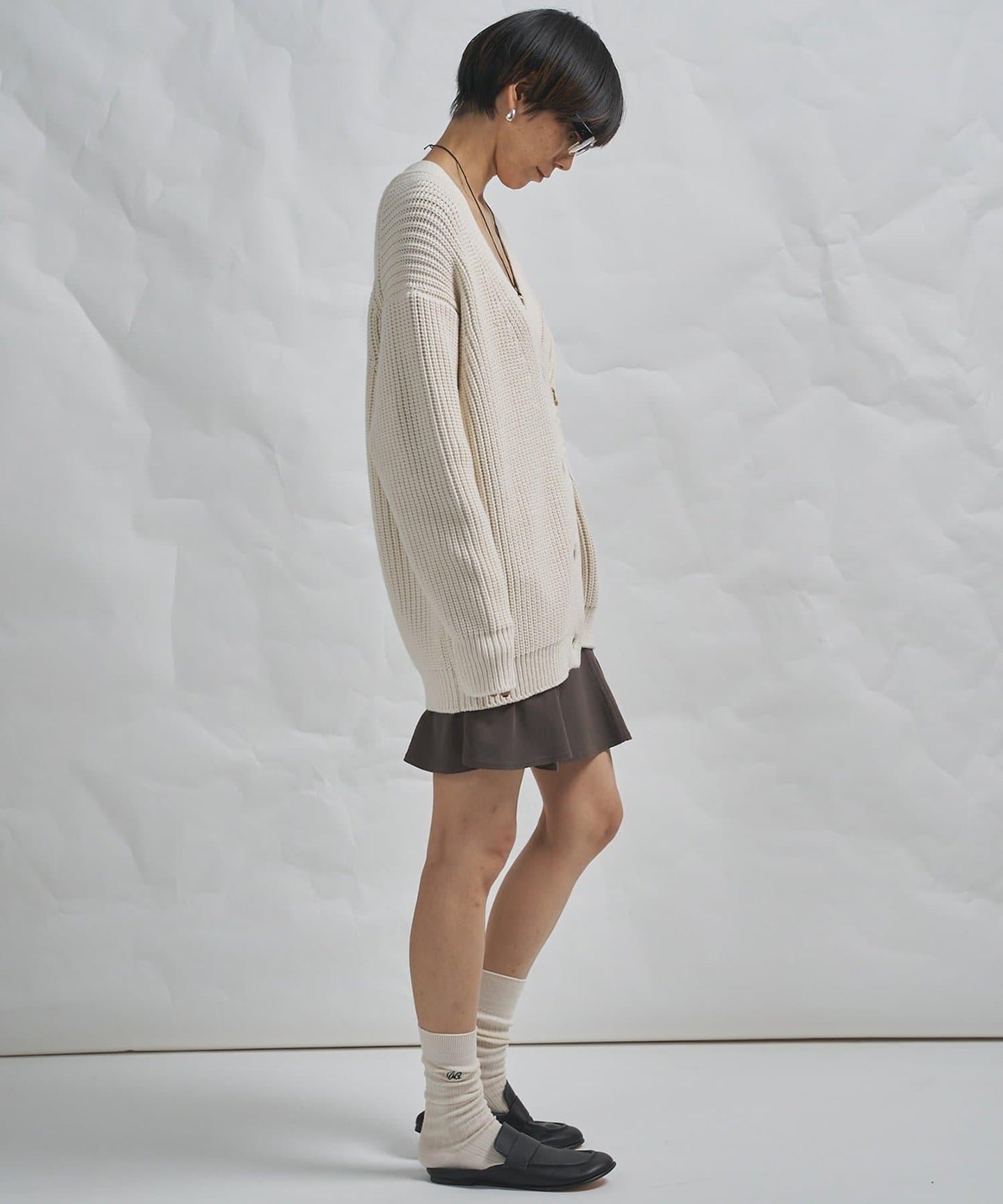 GEMINI 片畔紋針織開衫