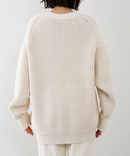 GEMINI 片畔紋針織開衫