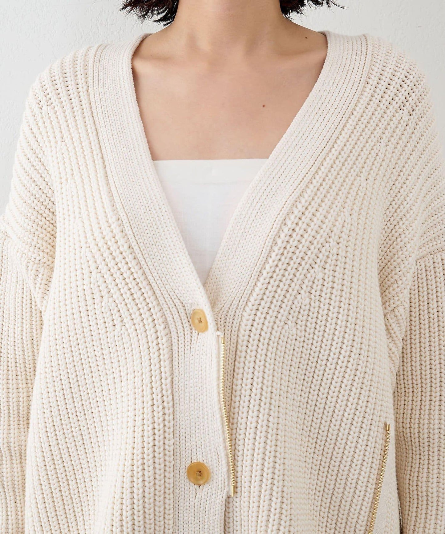 GEMINI 片畔紋針織開衫