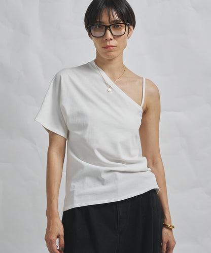 GEMINI 單肩設計 針織上衣