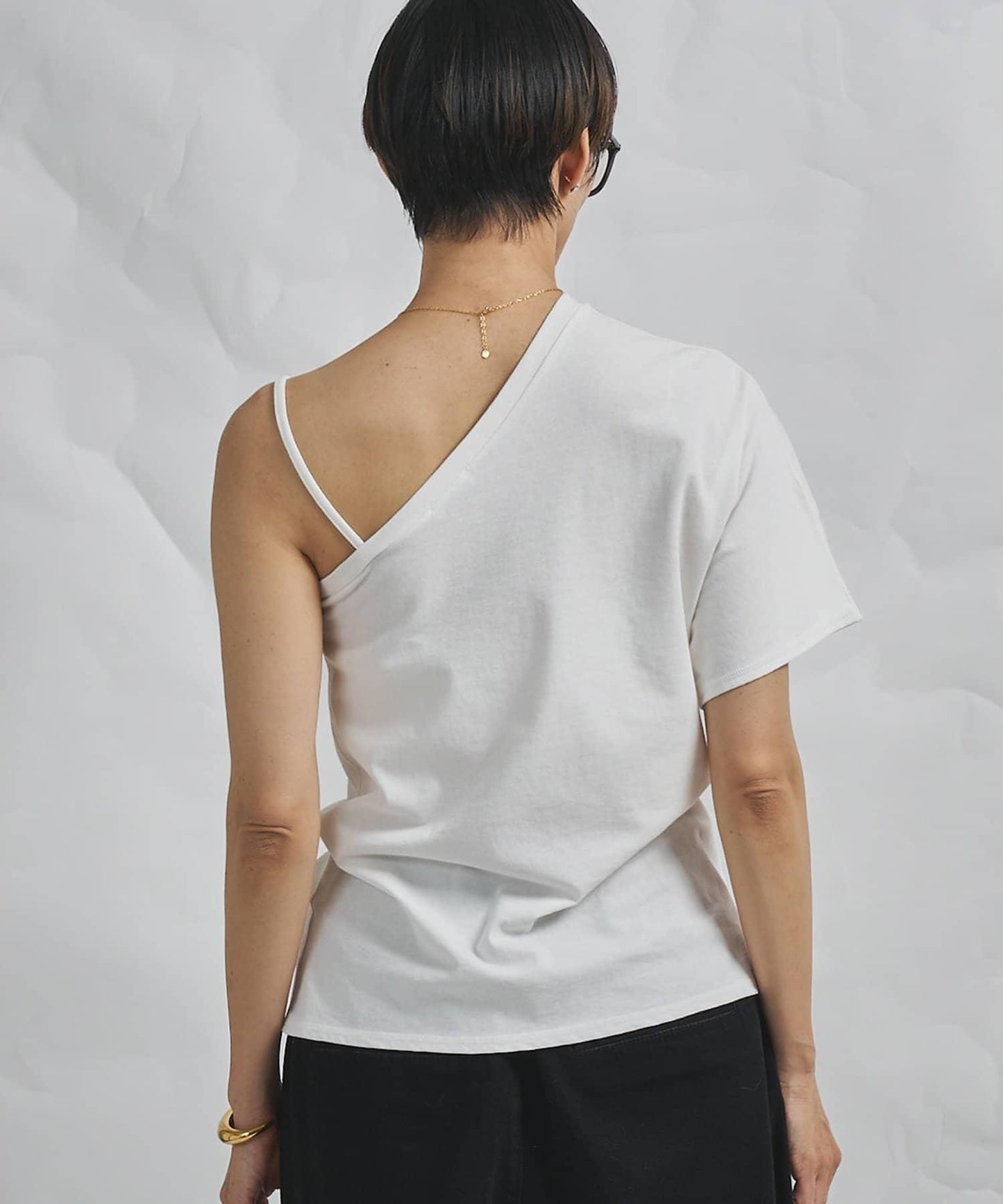 GEMINI 單肩設計 針織上衣