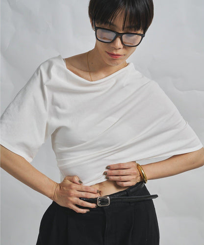 GEMINI 單肩設計 針織上衣