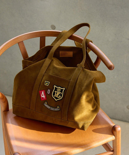 MARCO MASI 絨面革貼章托特包