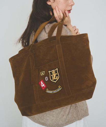 MARCO MASI 絨面革貼章托特包