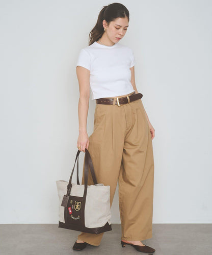 MARCO MASI 亞麻貼布托特包