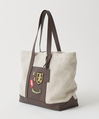 MARCO MASI 亞麻貼布托特包