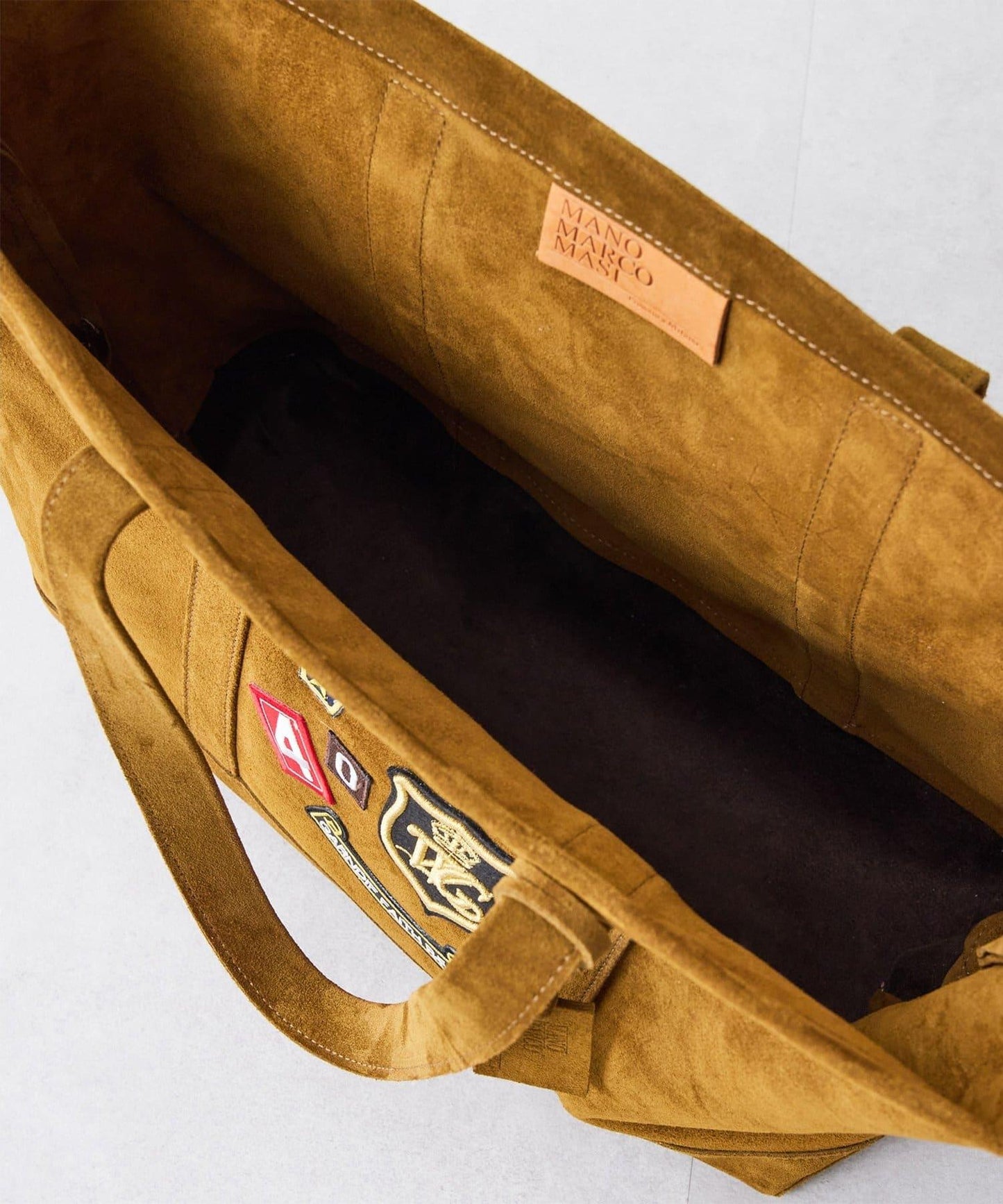 MARCO MASI 絨面革貼章托特包