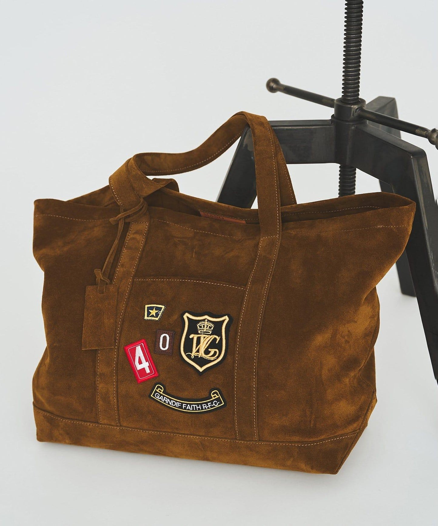 MARCO MASI 絨面革貼章托特包