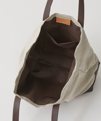 MARCO MASI 亞麻貼布托特包