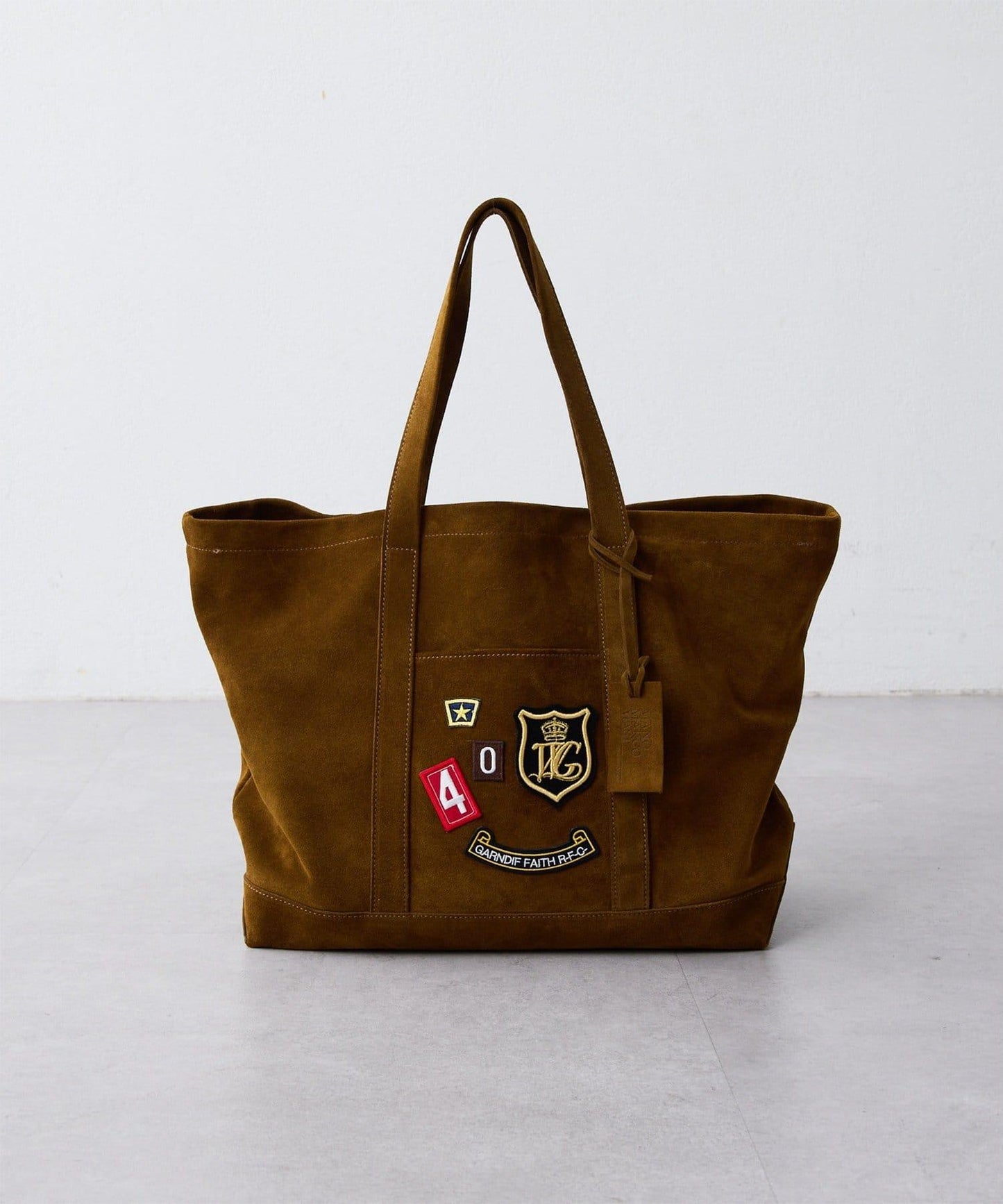 MARCO MASI 絨面革貼章托特包