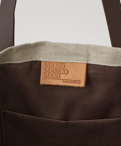 MARCO MASI 亞麻貼布托特包