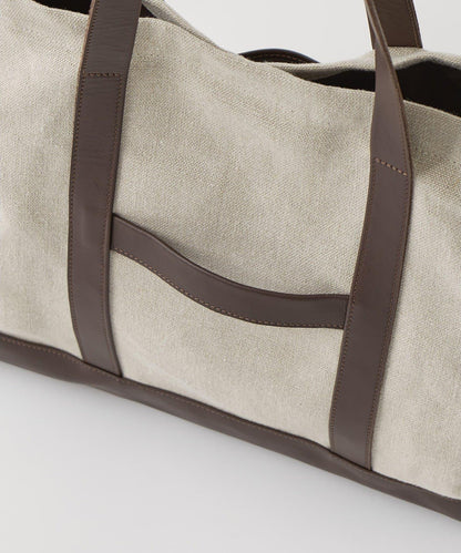 MARCO MASI 亞麻貼布托特包