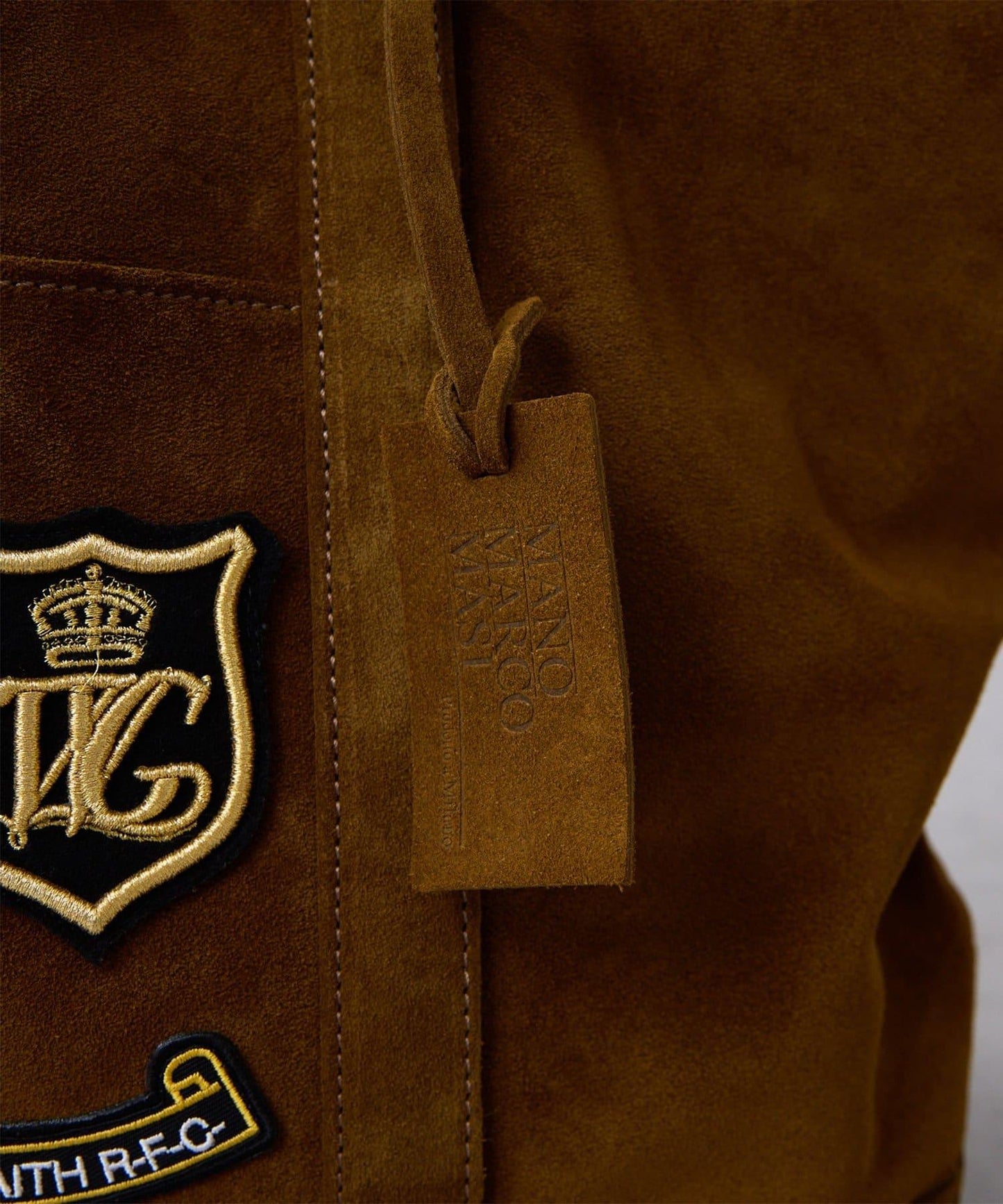 MARCO MASI 絨面革貼章托特包