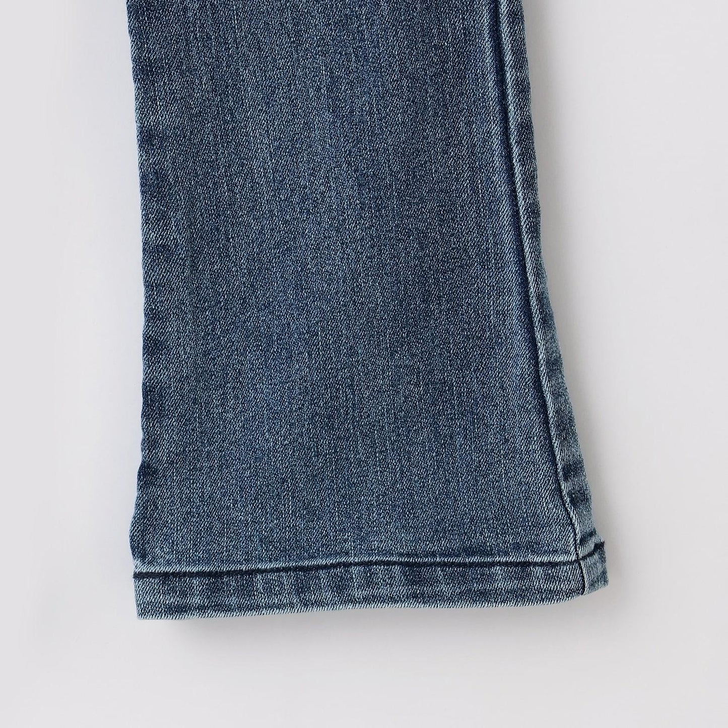 彈力牛仔喇叭褲