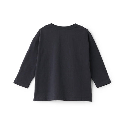 熊刺繡海軍風長袖T恤