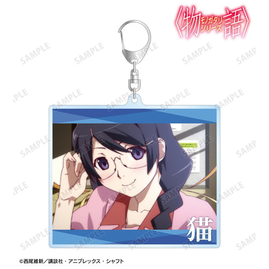 〈物語〉シリーズ（物語系列） 羽川翼 場景圖大號亞克力鑰匙扣