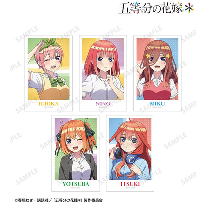 《五等分的新娘》 換裝繪製ver. 第二彈 拍立得風插畫卡5張套裝