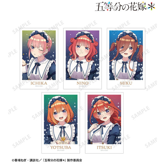 《五等分的新娘》 繪製系列 星空女僕ver. 拍立得風插畫卡 5張套裝