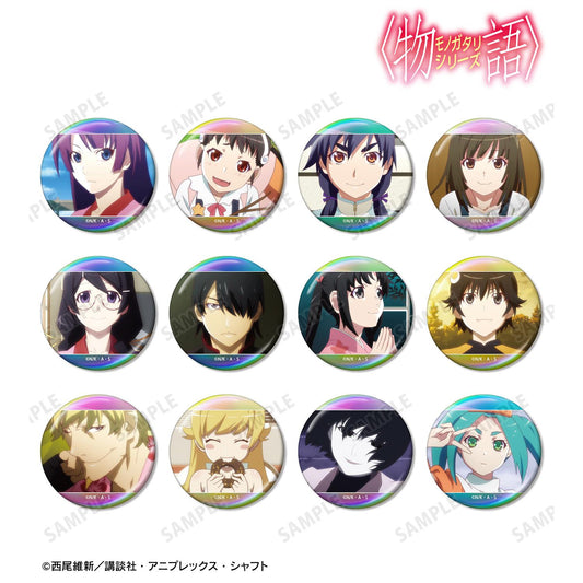 〈物語〉シリーズ（物語系列） 場景圖奧羅拉徽章系列 完整套裝（12包入） 缶徽章