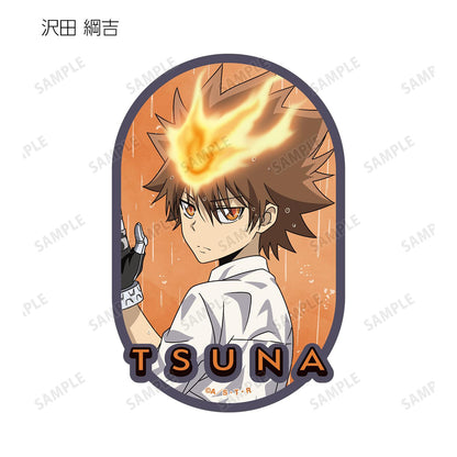 家庭教師HITMAN REBORN!（家庭教師REBORN） 新繪 戰鬥背影×雨ver. 異形貼紙 完整盒（10包入）