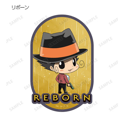 家庭教師HITMAN REBORN!（家庭教師REBORN） 新繪 戰鬥背影×雨ver. 異形貼紙 完整盒（10包入）