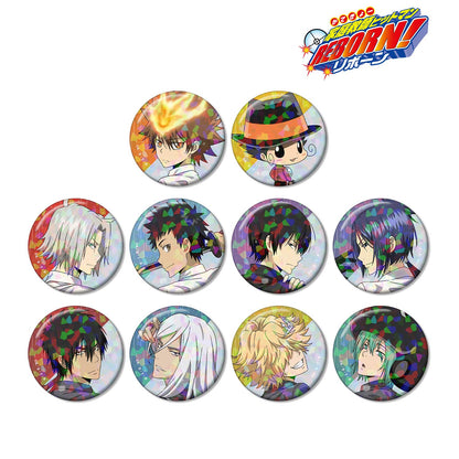 家庭教師ヒットマンREBORN!（家庭教師HITMAN REBORN!） 全息徽章 戰鬥背影×雨ver. 盒裝（10包入）