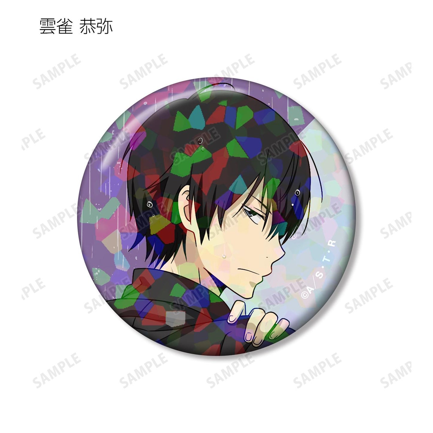 家庭教師ヒットマンREBORN!（家庭教師HITMAN REBORN!） 全息徽章 戰鬥背影×雨ver. 盒裝（10包入）