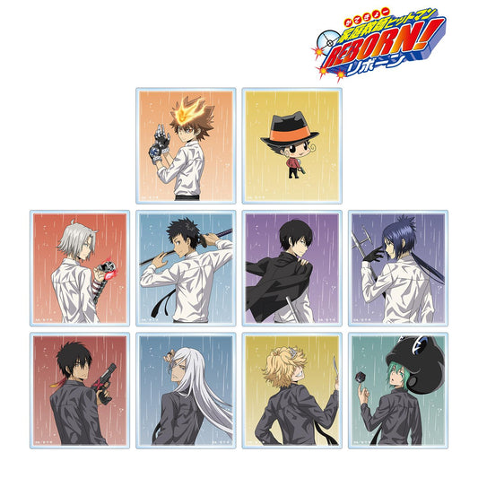 家庭教師HITMAN REBORN!（家庭教師REBORN） 描き下ろし戦う背中×雨ver. 盒裝亞克力卡 完整套裝（10包入）