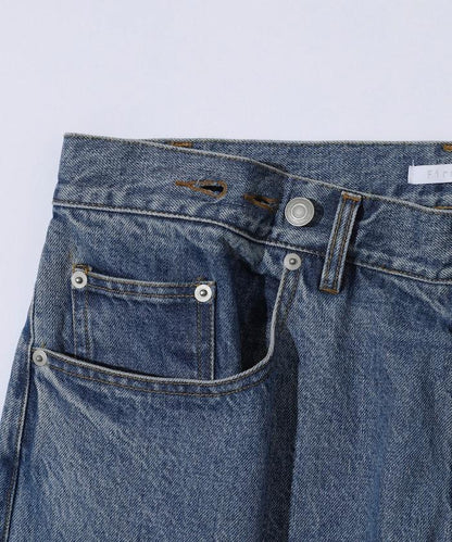 設計褶皺 Japan denim 寬鬆廓形 牛仔褲