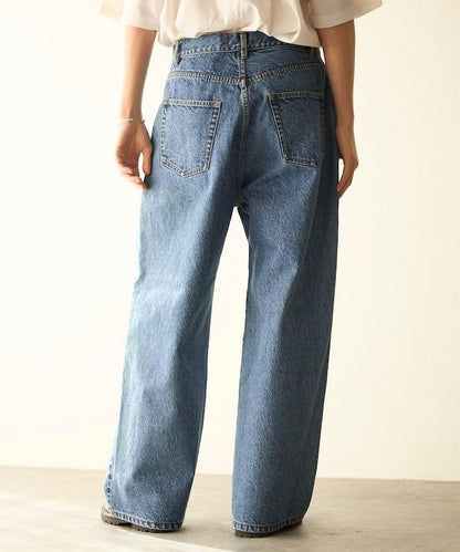 設計褶皺 Japan denim 寬鬆廓形 牛仔褲