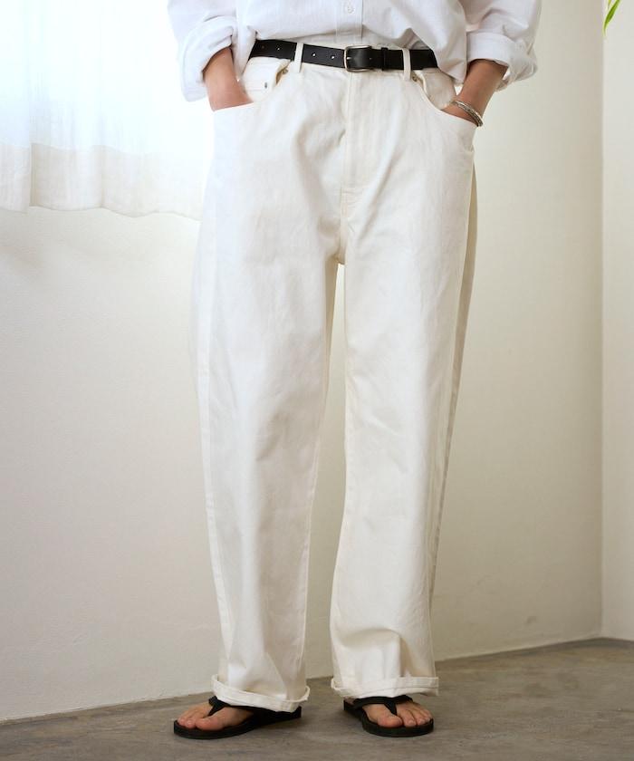 設計褶皺 Japan denim 寬鬆廓形 牛仔褲