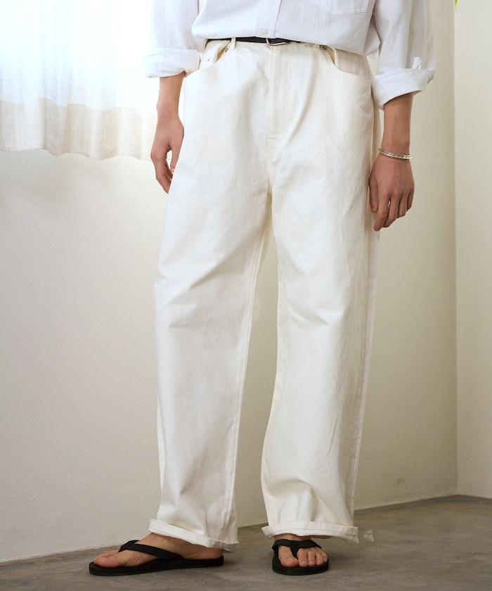 設計褶皺 Japan denim 寬鬆廓形 牛仔褲