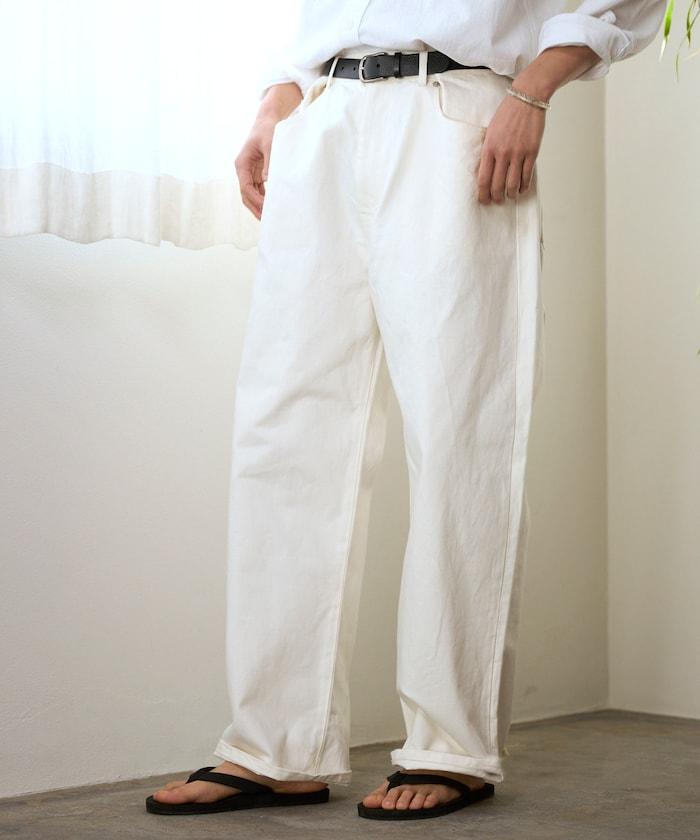 設計褶皺 Japan denim 寬鬆廓形 牛仔褲