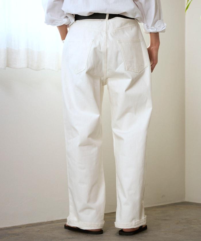 設計褶皺 Japan denim 寬鬆廓形 牛仔褲