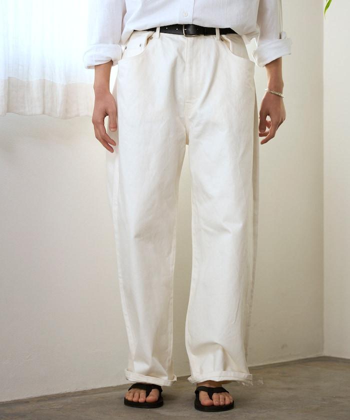 設計褶皺 Japan denim 寬鬆廓形 牛仔褲