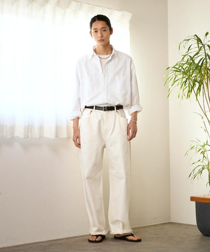 設計褶皺 Japan denim 寬鬆廓形 牛仔褲