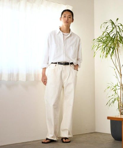 設計褶皺 Japan denim 寬鬆廓形 牛仔褲