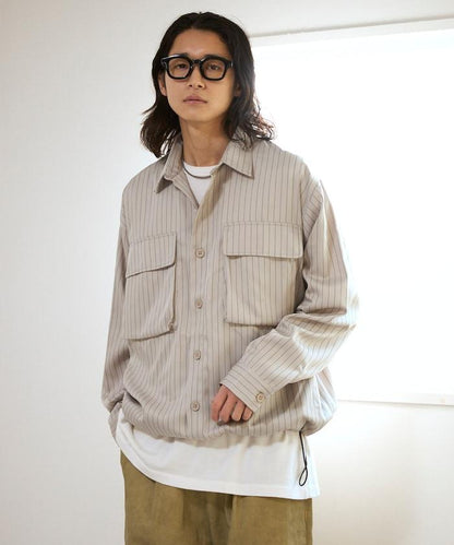 Spindle 條紋設計 襯衫外套 可成套