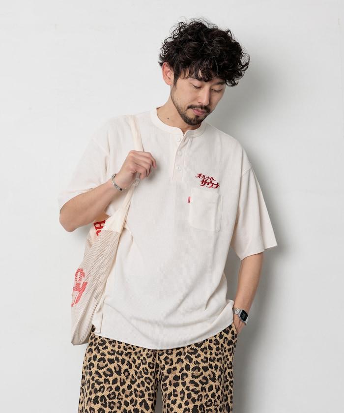 聯名款 KANNAIGI by Healthknit 華夫格 上衣（附網眼袋）