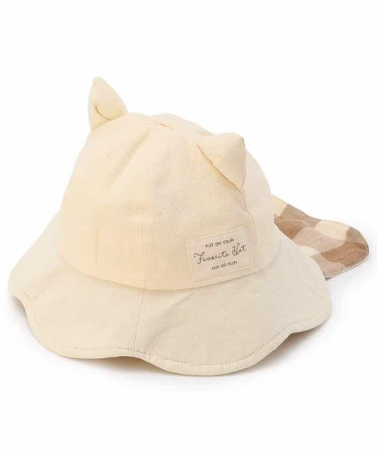 帶遮陽 動物圖案 防紫外線 嬰兒帽